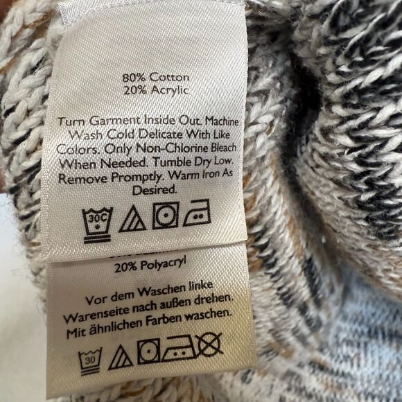 EDDIE BAUER Women's L Long Sleeve Hooded Pullover Sweater BOHO Kangaroo Pocket - Picture 16 of 16